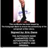 Eric Dane proof of signing certificate