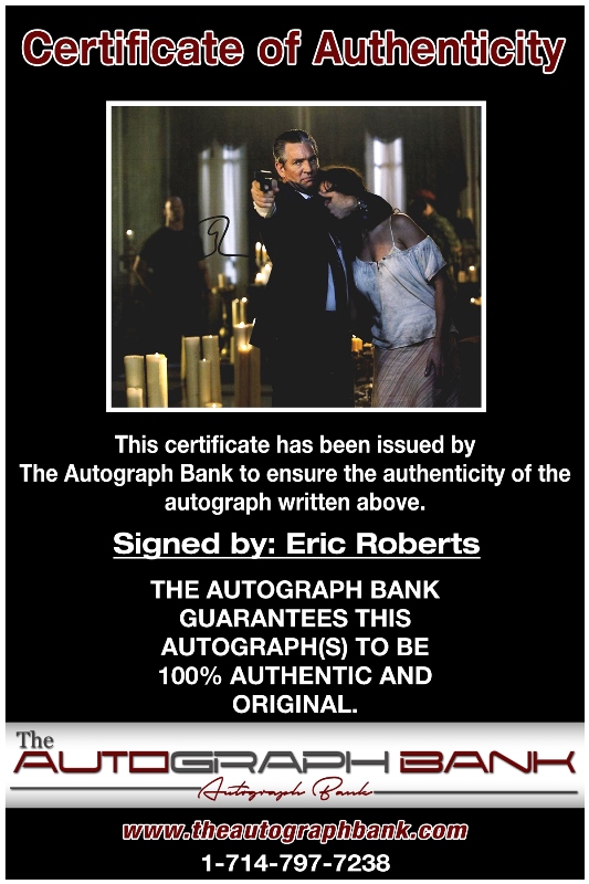 Eric Roberts proof of signing certificate