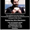 Eric Wareheim proof of signing certificate