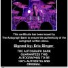 Eric Singer proof of signing certificate