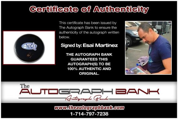 Esai Martinez proof of signing certificate