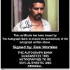 Esai Morales proof of signing certificate