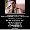 Eugene Levy proof of signing certificate