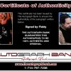 Fieldy of Korn proof of signing certificate
