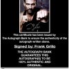 Frank Grillo proof of signing certificate