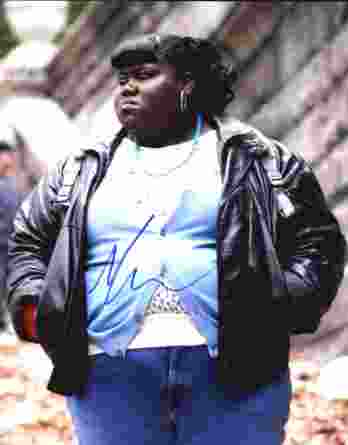 Gabourney Sidibe authentic signed 8x10 picture