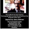 Gary Oldman proof of signing certificate