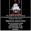 Geena Davis proof of signing certificate