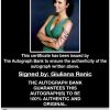 Giuliana Rancic proof of signing certificate