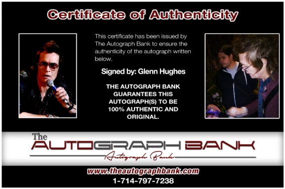 Glenn Hughes proof of signing certificate