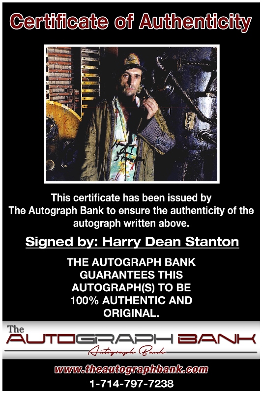 Harry Dean proof of signing certificate