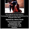 Henry Cavill proof of signing certificate