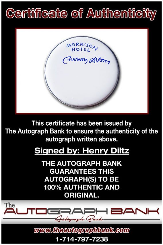 Henry Diltz proof of signing certificate