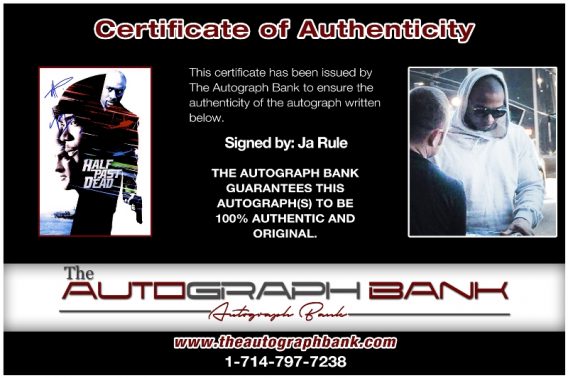 Ja Rule proof of signing certificate