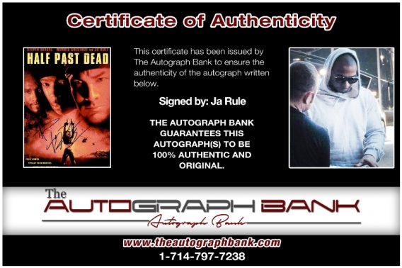Ja Rule proof of signing certificate