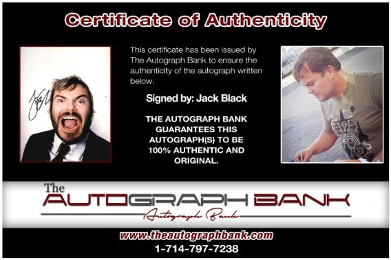 Jack Black proof of signing certificate