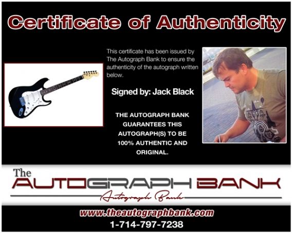 Jack Black proof of signing certificate