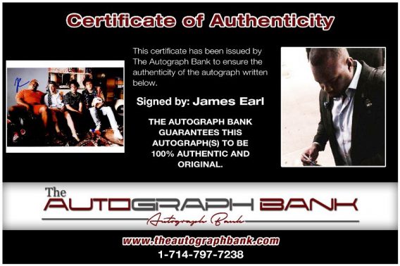 James Earl proof of signing certificate