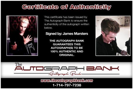 James Marsters proof of signing certificate