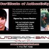 James Maslow proof of signing certificate