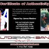 James Maslow proof of signing certificate