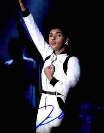 Janelle Monae authentic signed 8x10 picture
