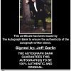 Jeff Garlin proof of signing certificate