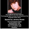 Jeremy Shada proof of signing certificate