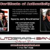 Jerry Bruckheimer proof of signing certificate