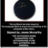 Jesse McCartney proof of signing certificate
