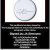Jk Simmons proof of signing certificate