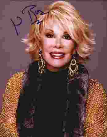 Joan Rivers authentic signed 8x10 picture