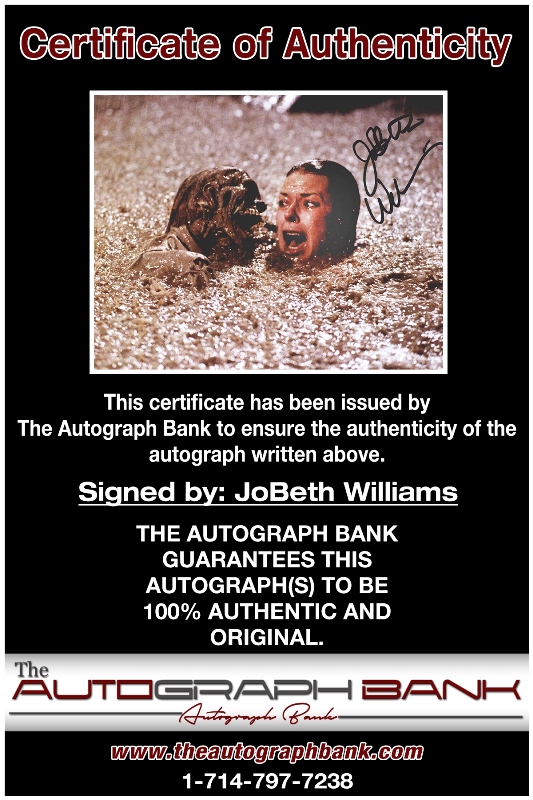 JoBeth William proof of signing certificate