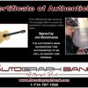 Joe Bonamassa proof of signing certificate