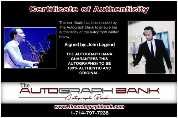 John Legend proof of signing certificate