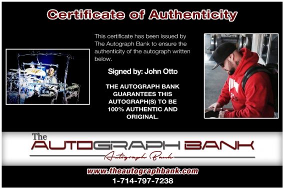 John Otto proof of signing certificate
