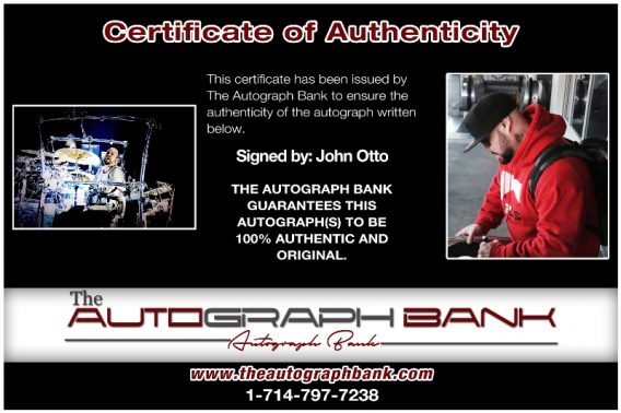 John Otto proof of signing certificate
