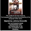Johnny Knoxville proof of signing certificate