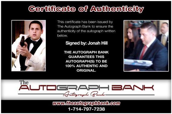 Jonah Hill proof of signing certificate