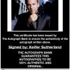 Kiefer Sutherland proof of signing certificate