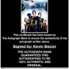Kevin Bacon proof of signing certificate