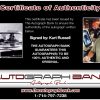 Kurt Russell proof of signing certificate
