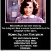 Lea Thompson proof of signing certificate