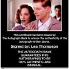 Lea Thompson proof of signing certificate