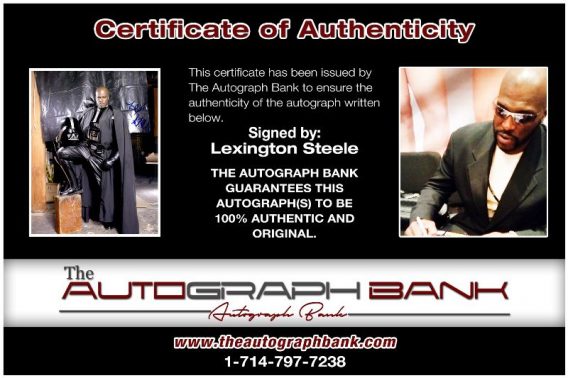 Lexington Steele proof of signing certificate