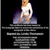Linda Thompson proof of signing certificate