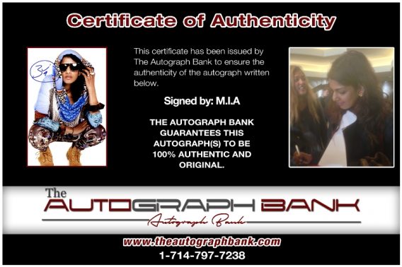 M.I.A Mathangi proof of signing certificate