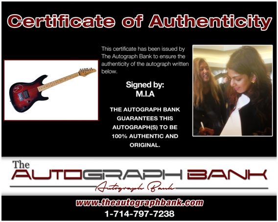 Mia Matangi proof of signing certificate