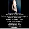 Miley Cyrus proof of signing certificate