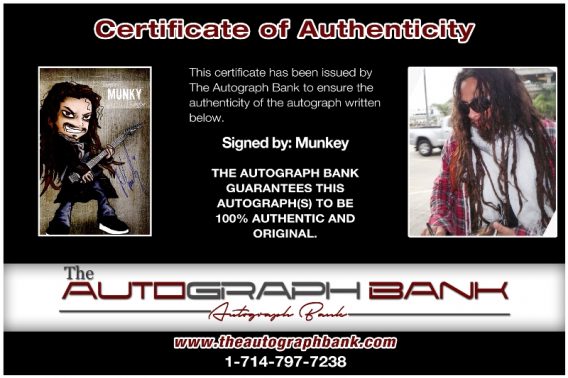 Munky proof of signing certificate
